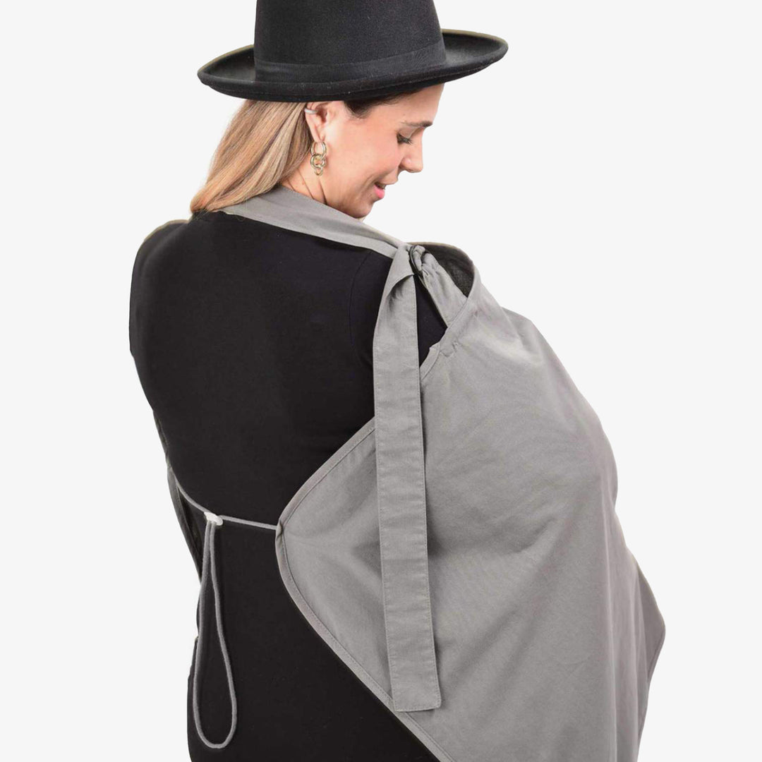 סינר הנקה XL אפור