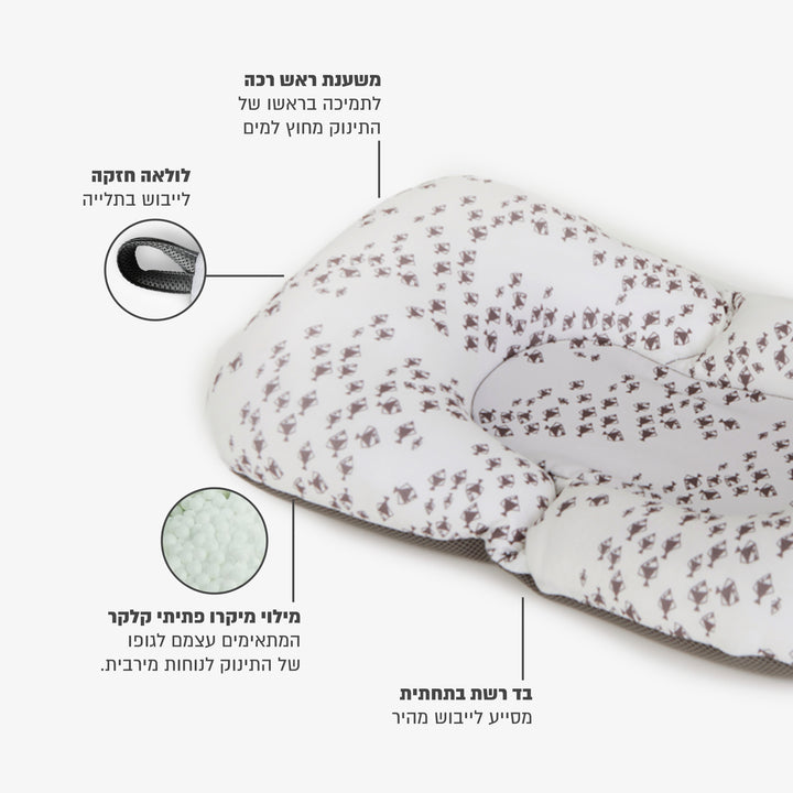 פוף צוף דגים אפור על לבן