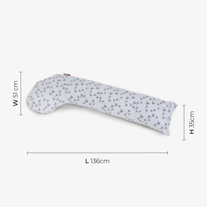 כרית הריון מפנקת קיפודים קיפודים אפור