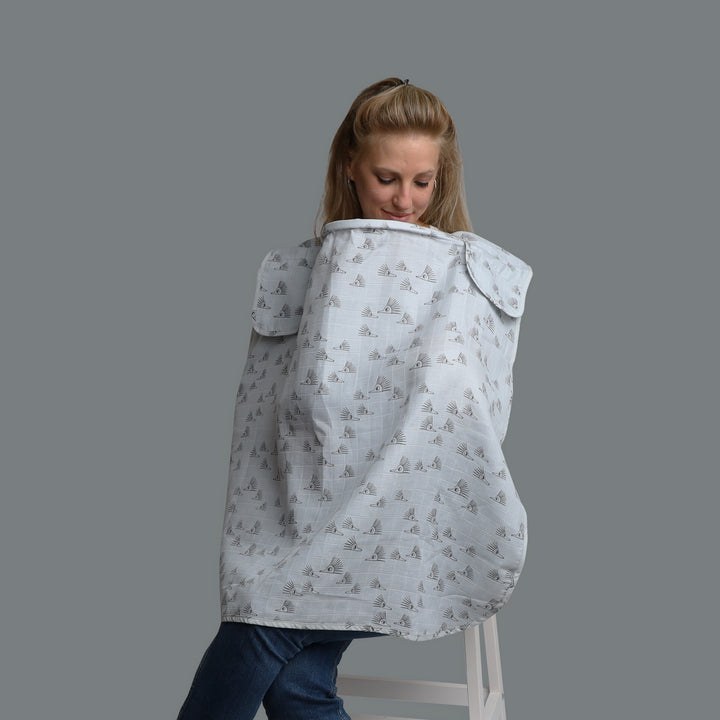 סינר הנקה טטרה קיפודים אפור