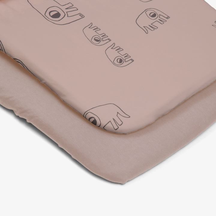 זוג סדינים לעגלה פיל ורוד