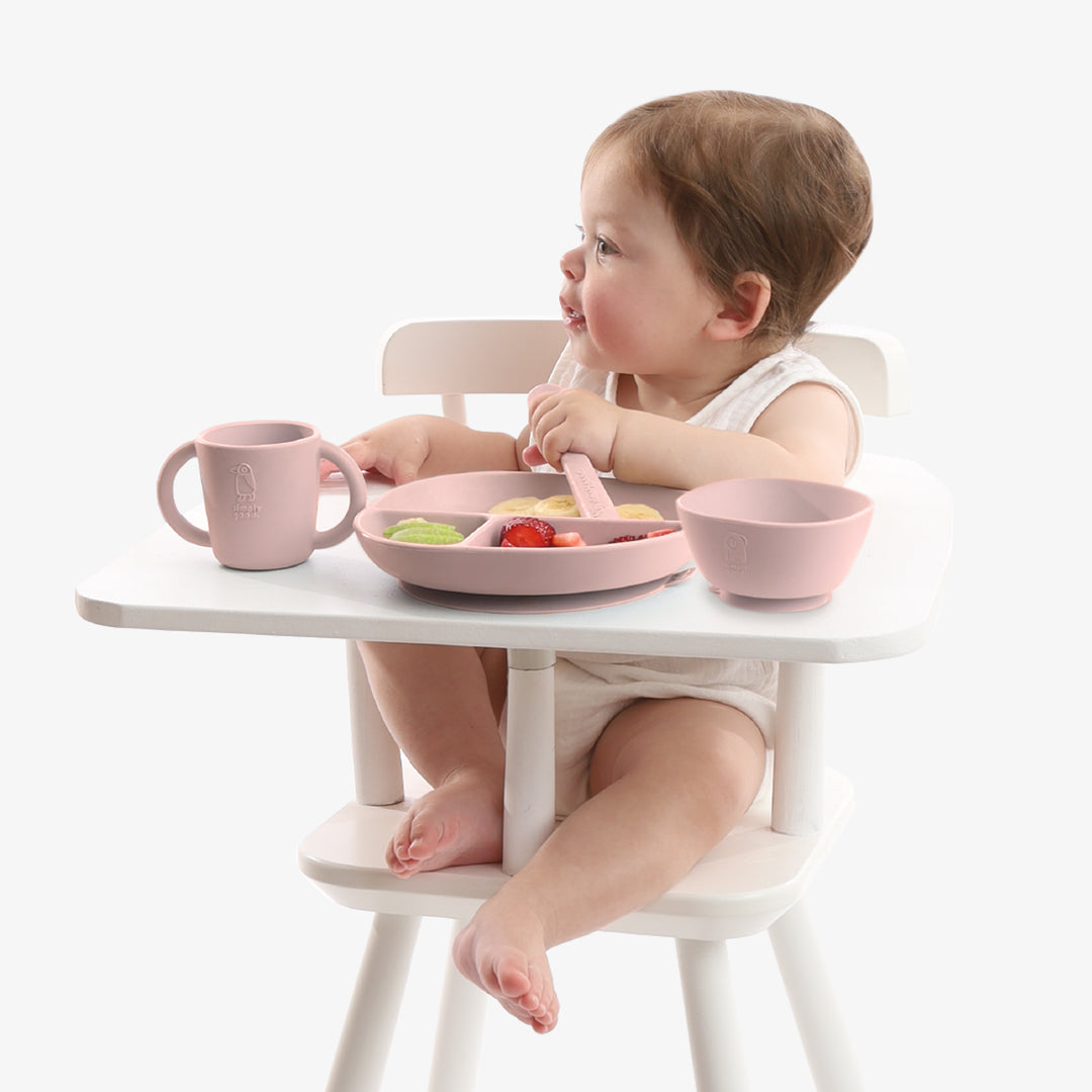 סט כלי סיליקון ורוד