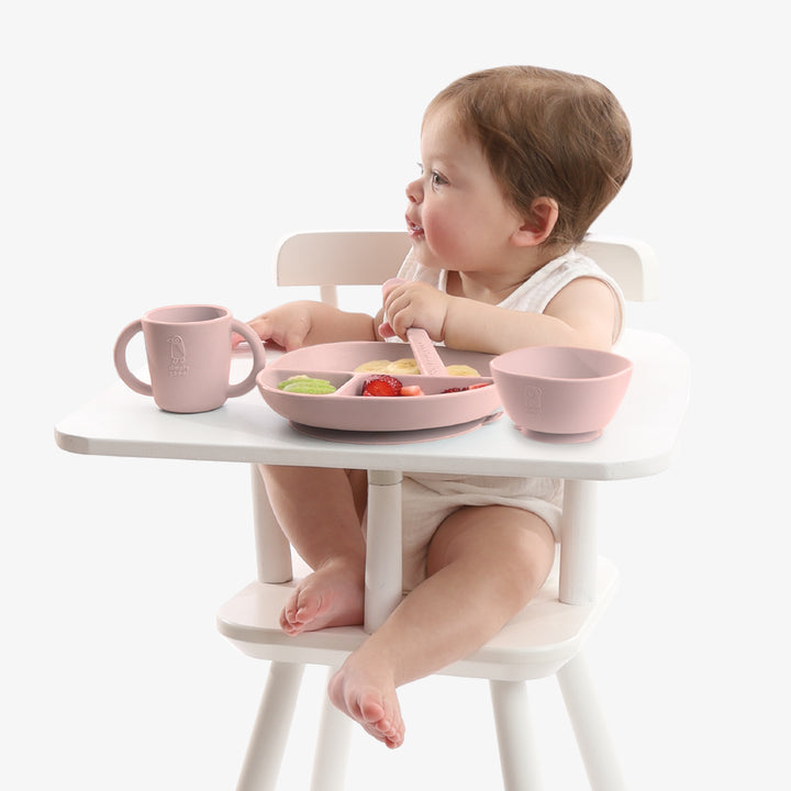 סט כלי סיליקון ורוד