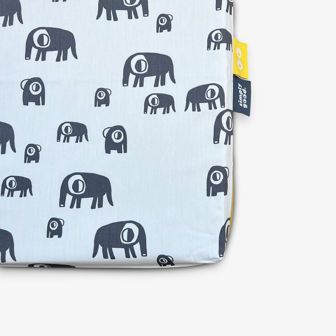 משטח פעילות מתגלגל פילים אפורים + עיניים חרדל