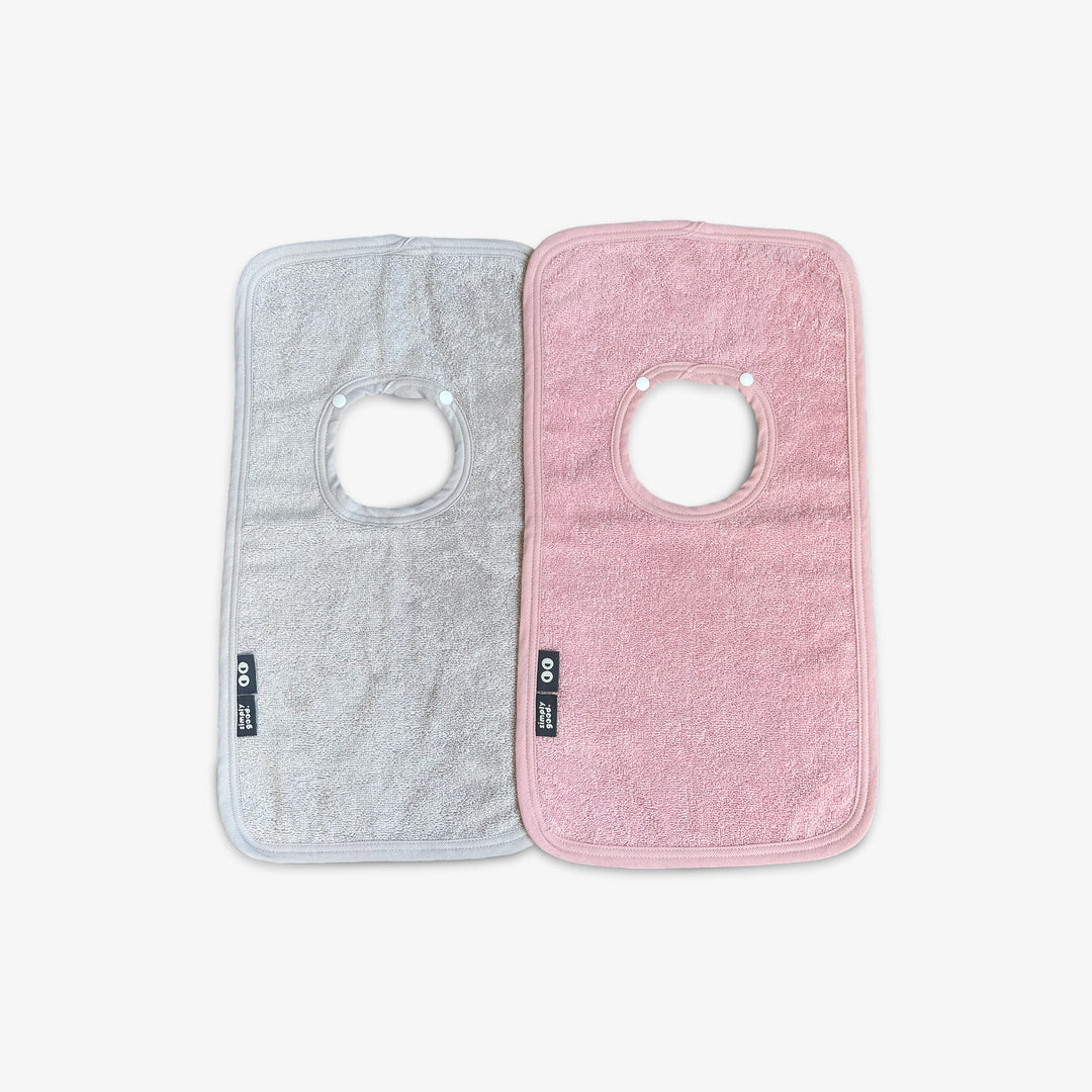 סינר מגבת ורוד בז'- זוג סינרים