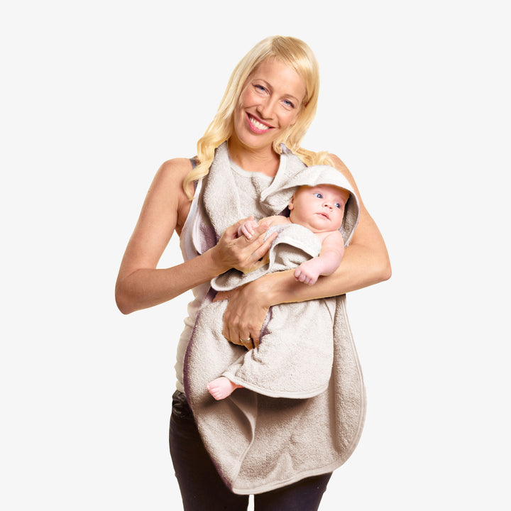 מגבת פרפרים קפוצ'ון קטנה בז'