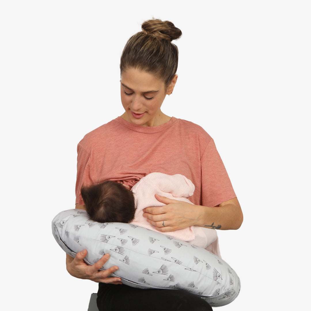 כרית הנקה קיפודים אפור