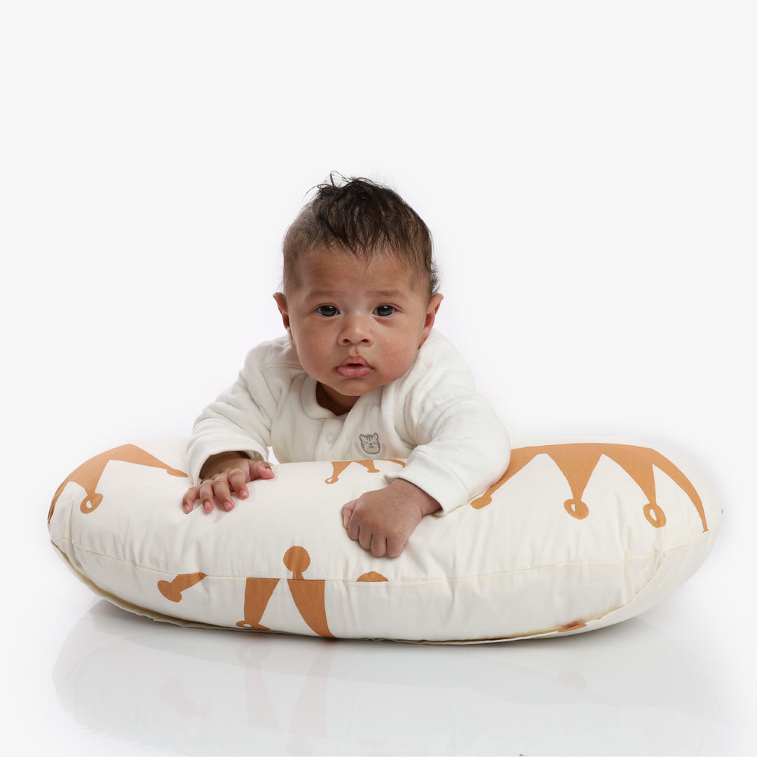 כרית הנקה קומפקט כתרים חום