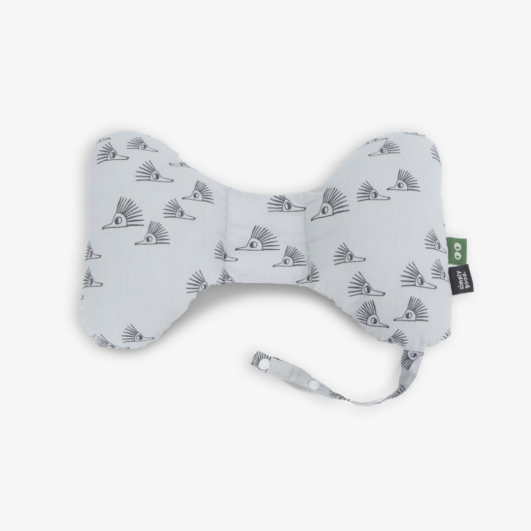 כרית פרפר לצוואר קיפודים אפור