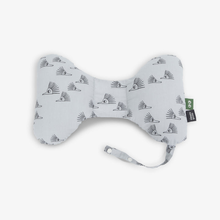 כרית פרפר לצוואר קיפודים אפור