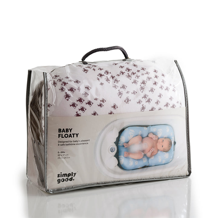 פוף צוף דגים אפור על לבן