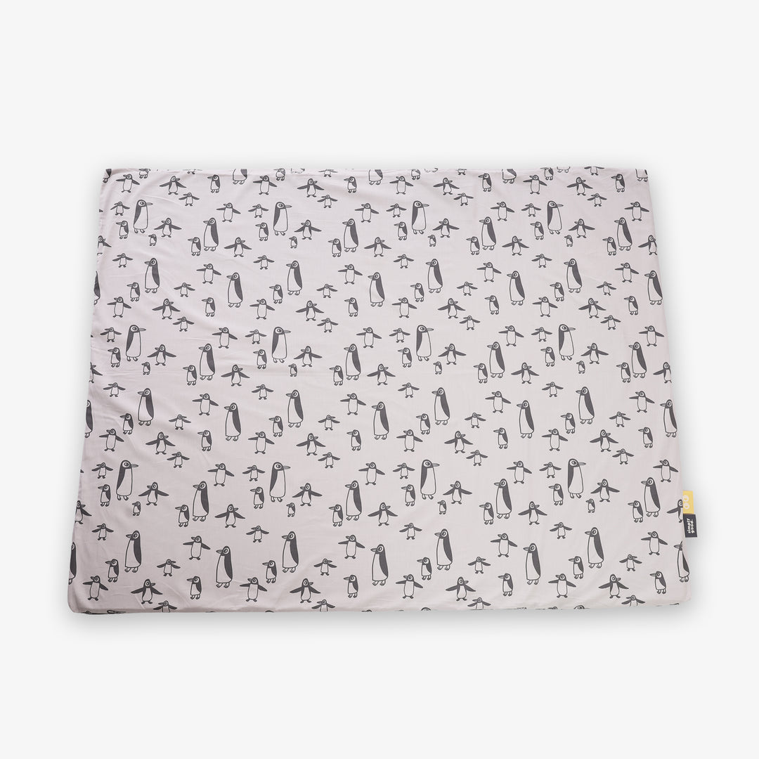 משטח פעילות מתגלגל פינגווין אפור +קווים לבנים