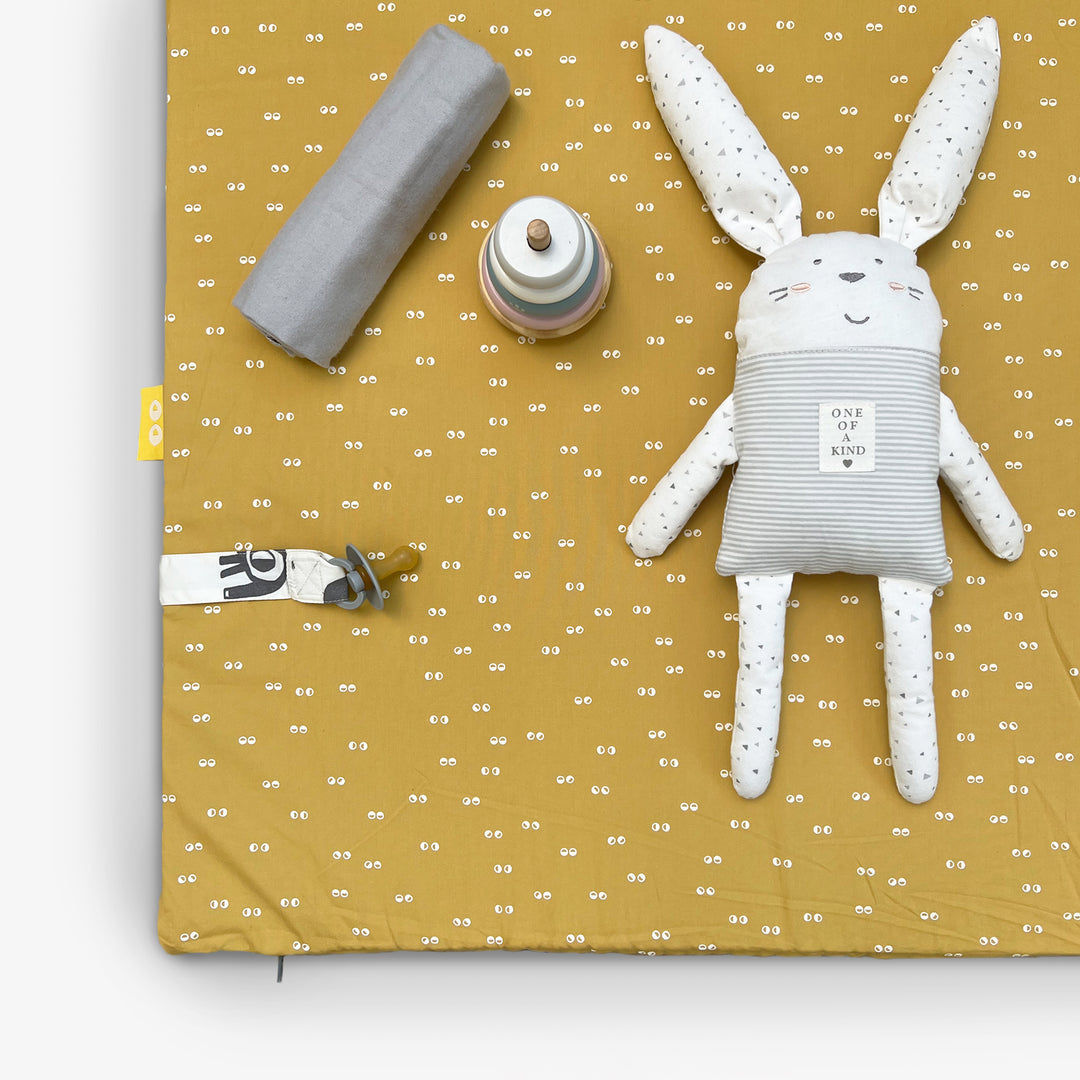 משטח פעילות מתקפל פילים אפורים +עיניים חרדל