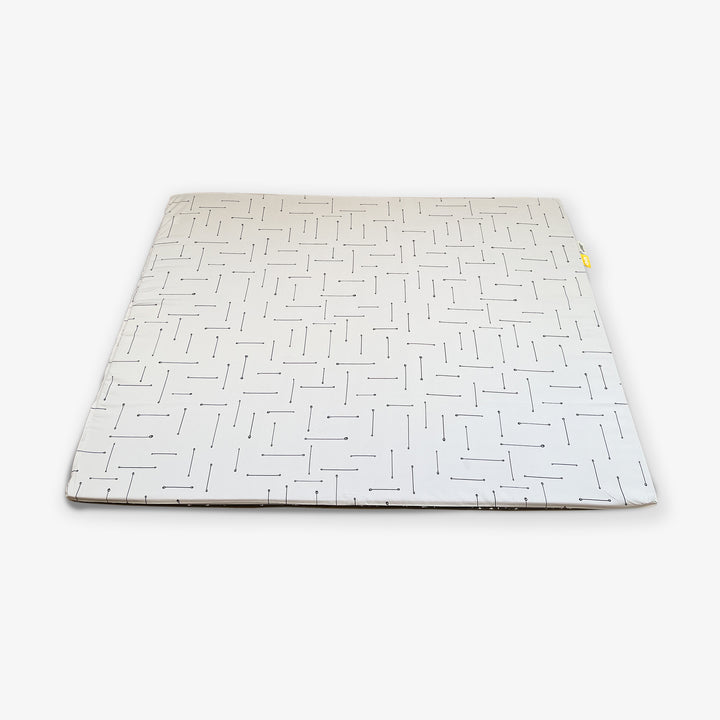 משטח פעילות מתגלגל דגים לבנים+ פסים אפורים