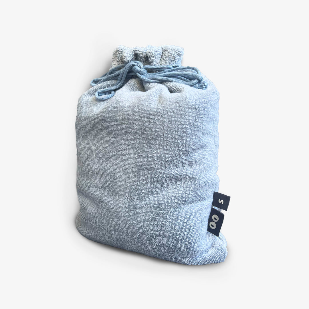 מגבת פרפרים קפוצ'ון קטנה תכלת