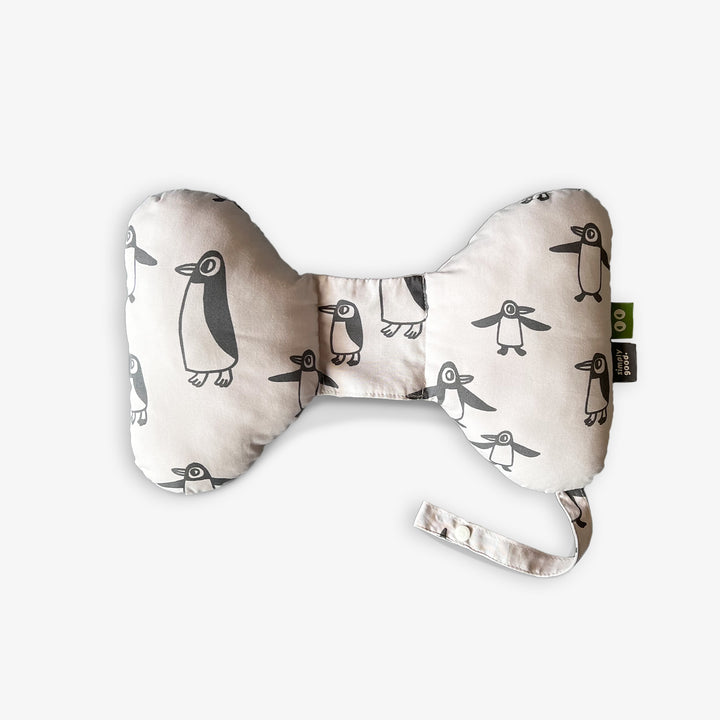 כרית פרפר לצוואר פינגווין אפור בז'