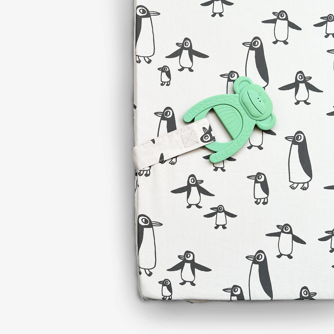 משטח פעילות מתקפל פינגווין אפור +קווים לבנים