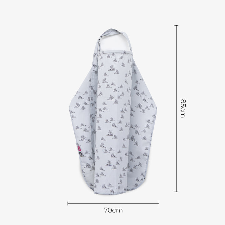 סינר הנקה טרנדי קיפודים אפור