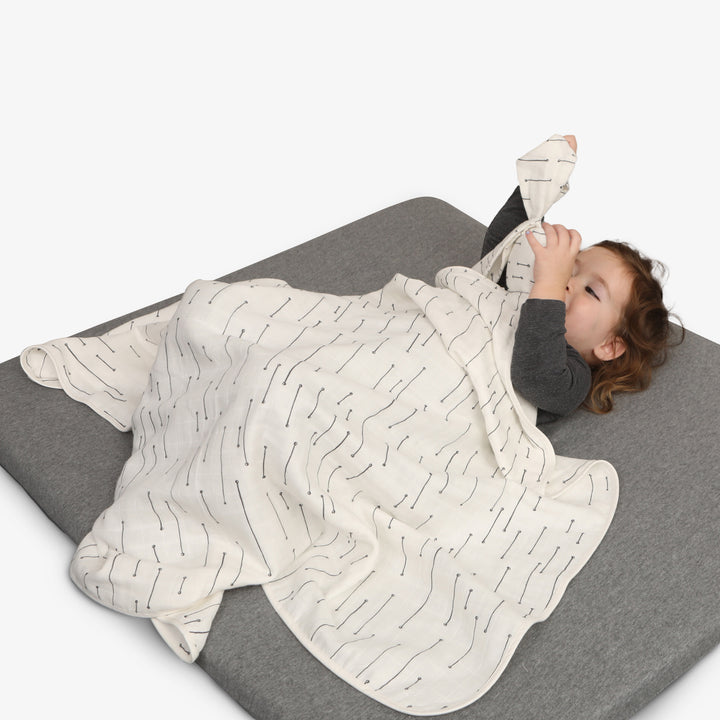 #שמיכת ארנב פסים אפורים