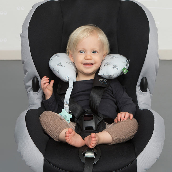 כרית גדולה לצוואר קיפודים אפור