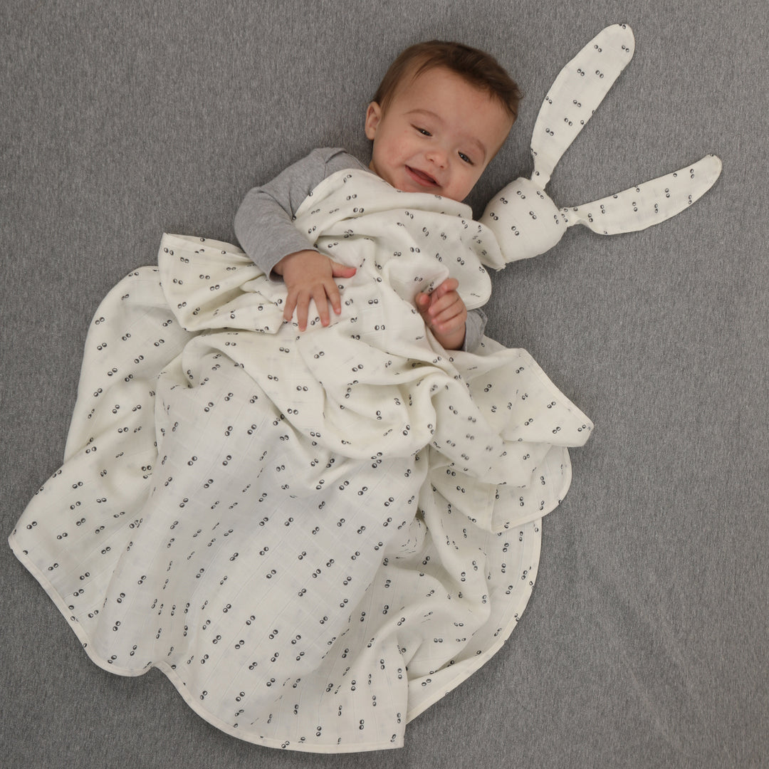 שמיכת טטרא ארנב עיניים אפורות