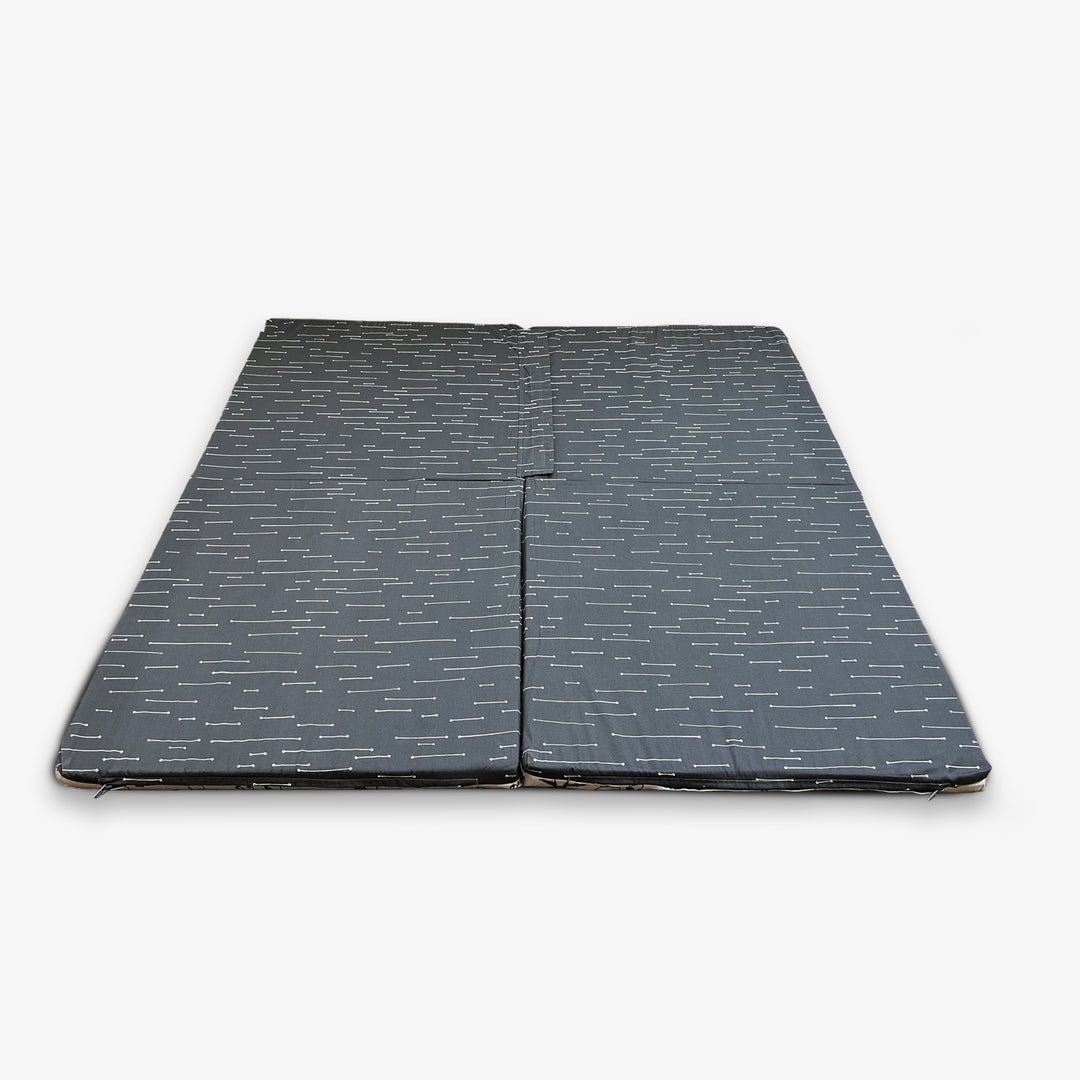 משטח פעילות מתקפל פינגווין אפור +קווים לבנים