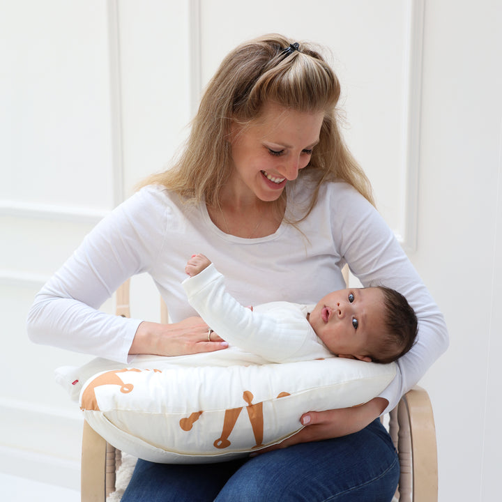 כרית הנקה קומפקט כתרים חום