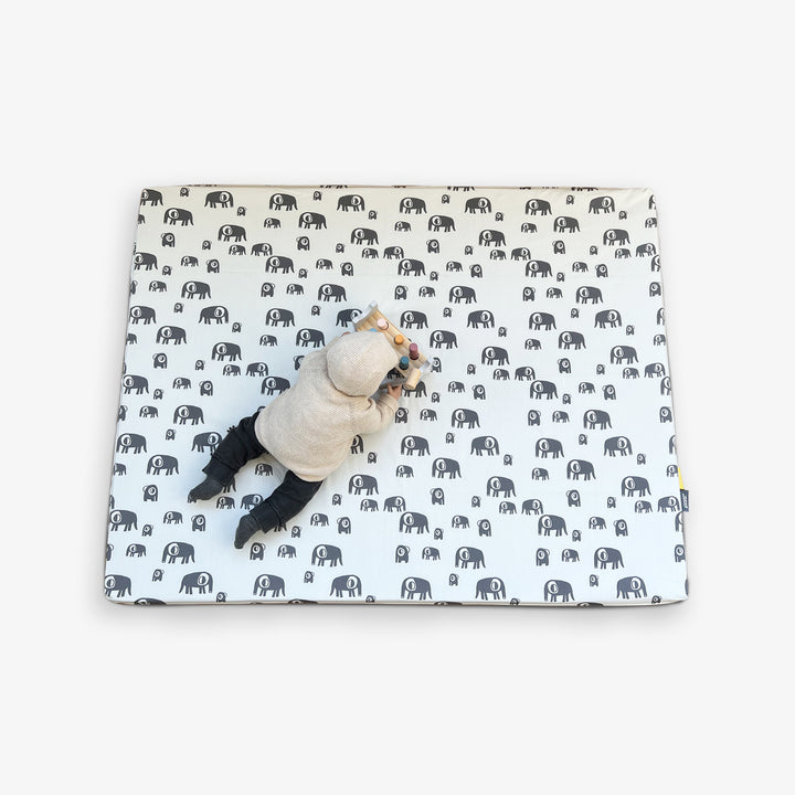 משטח פעילות מתגלגל פילים אפורים + עיניים חרדל