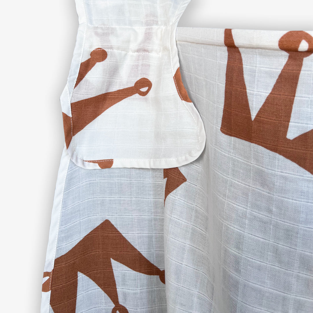 סינר הנקה טטרה כתרים חום -