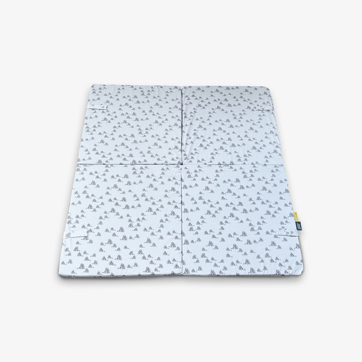 משטח פעילות מתקפל קיפודים אפורים+קווים לבנים