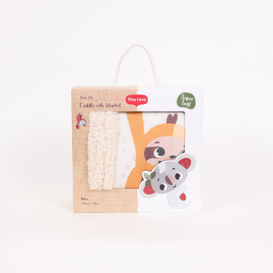 שמיכת פוטר ופרווה דו-צדדית למיטה Boho