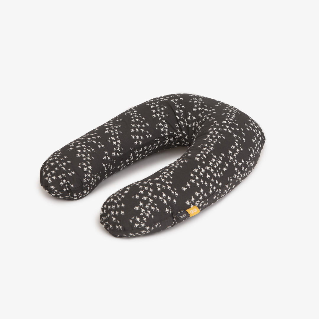 כרית הנקה דגים לבן אפור