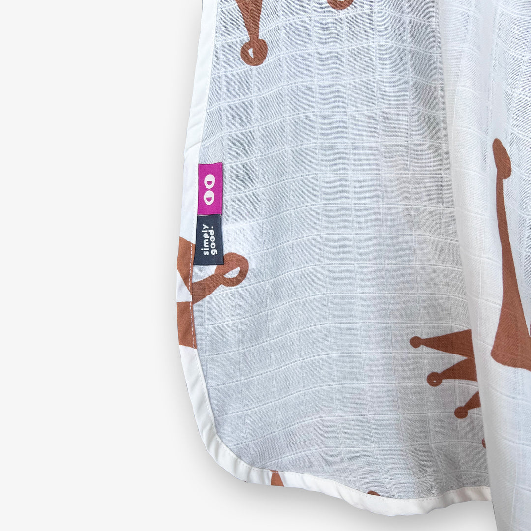 סינר הנקה טטרה כתרים חום -