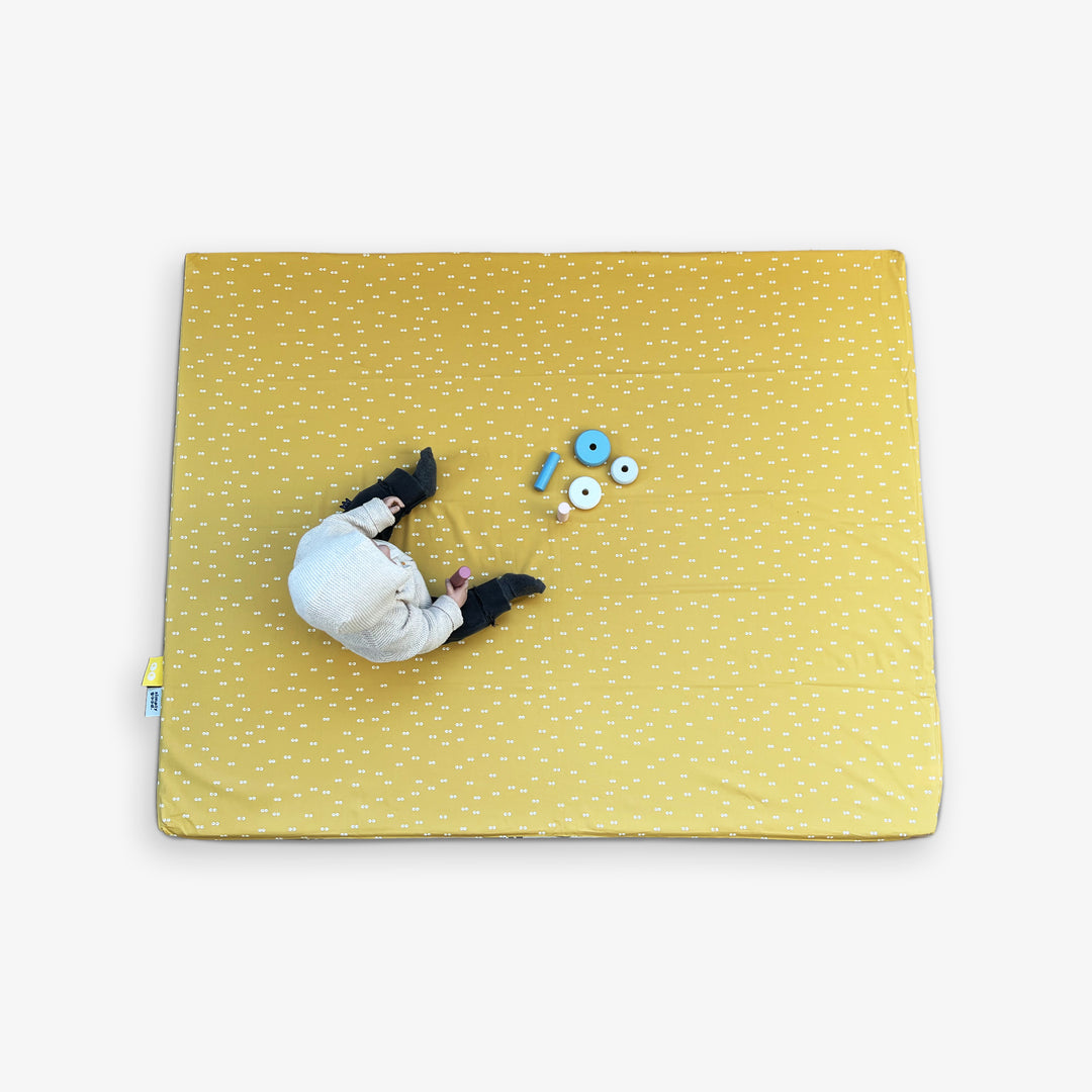 משטח פעילות מתגלגל פילים אפורים + עיניים חרדל