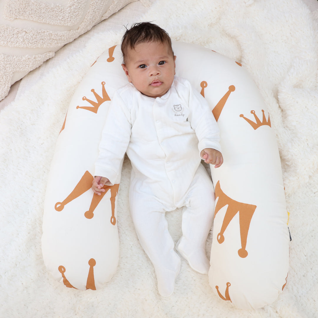 כרית הנקה כתרים חום