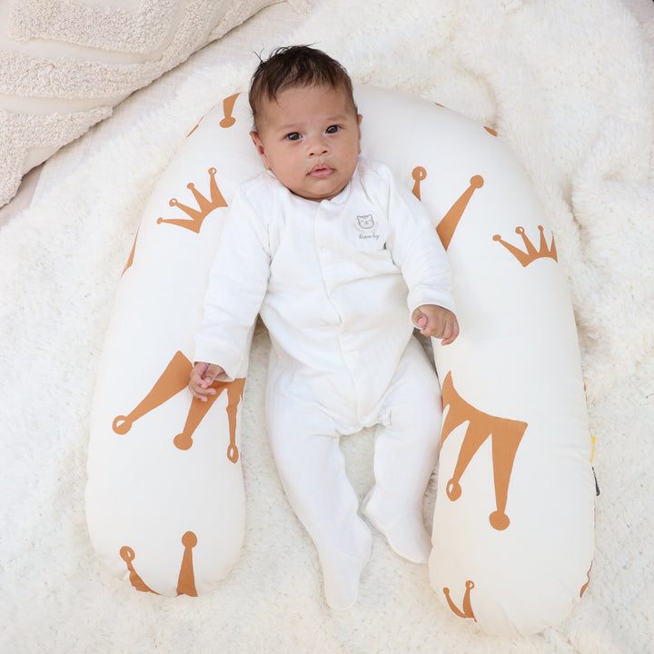 כרית הנקה כתרים חום