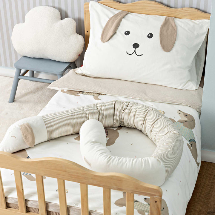 סט מצעים למיטת מעבר גורים