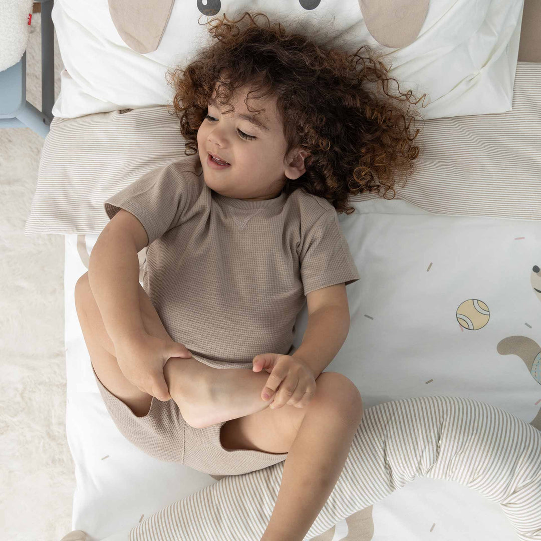 סט מצעים למיטת מעבר גורים