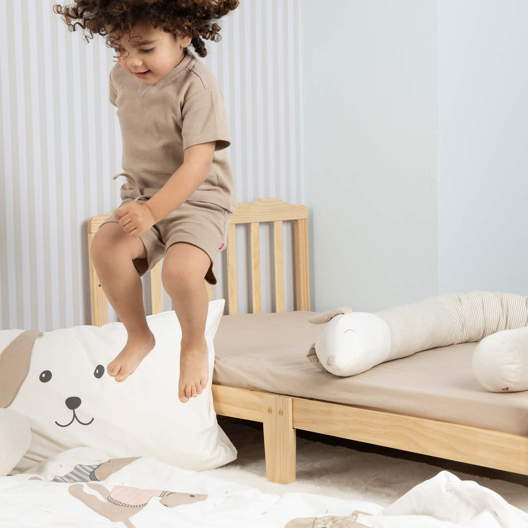 סט מצעים למיטת מעבר גורים