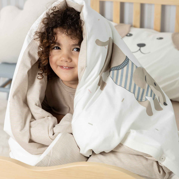 סט מצעים למיטת מעבר גורים