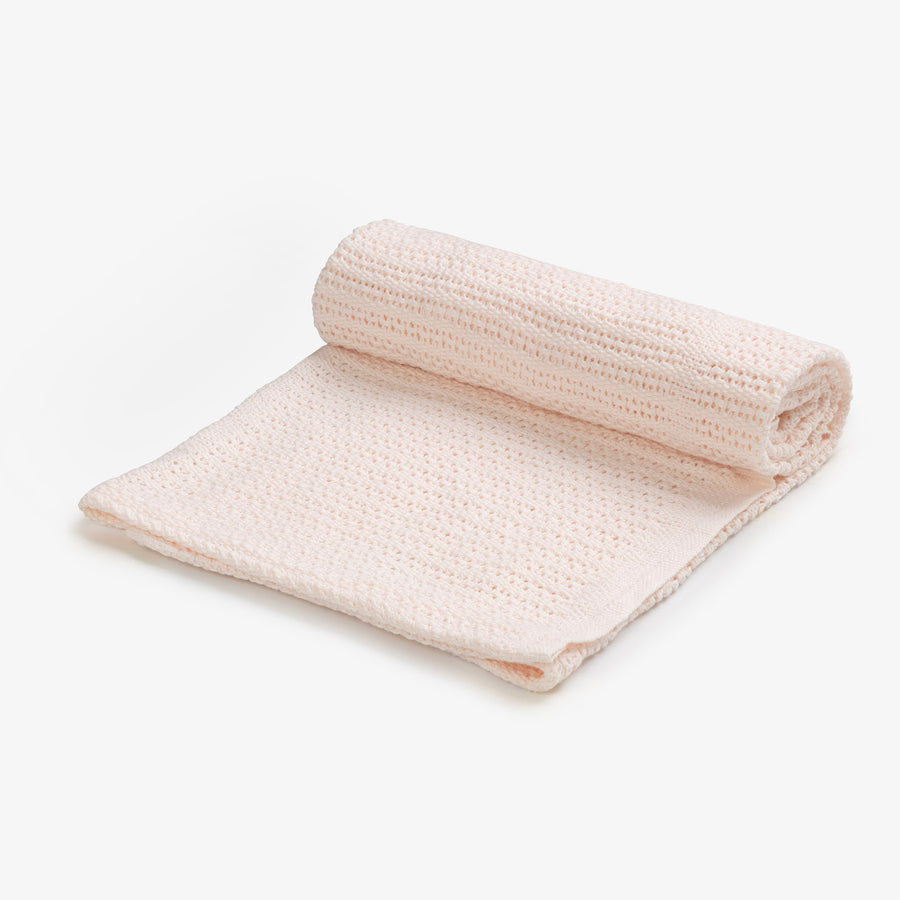 שמיכת קרושט לעגלה ורוד