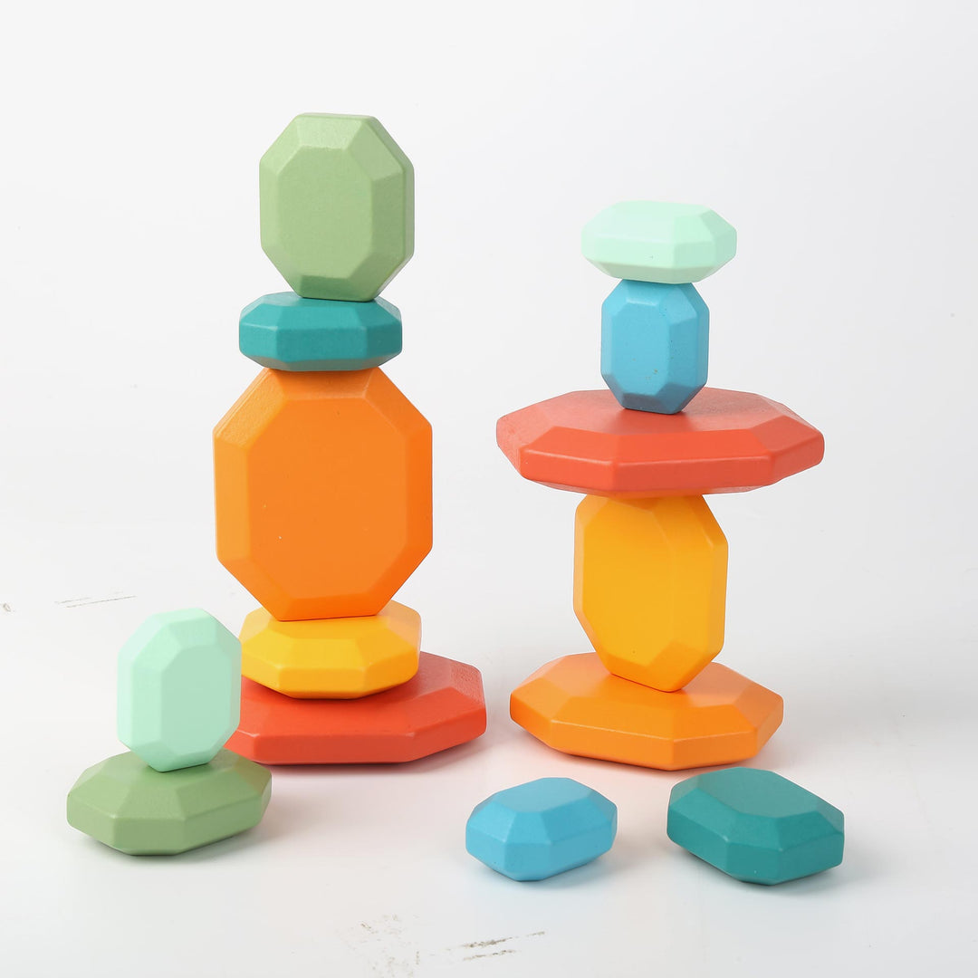 אבני איזון מעץ