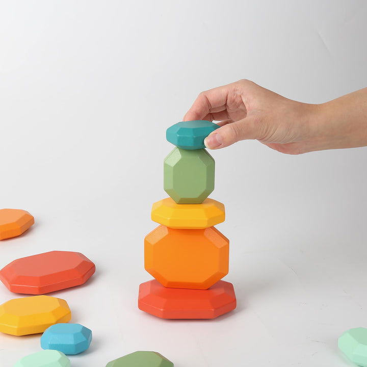 אבני איזון מעץ