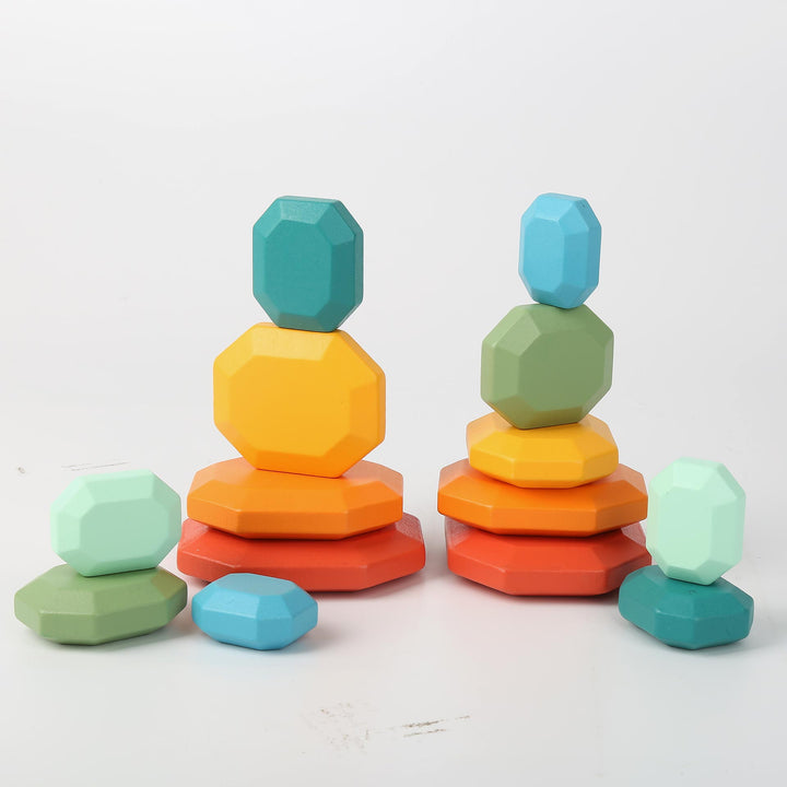 אבני איזון מעץ