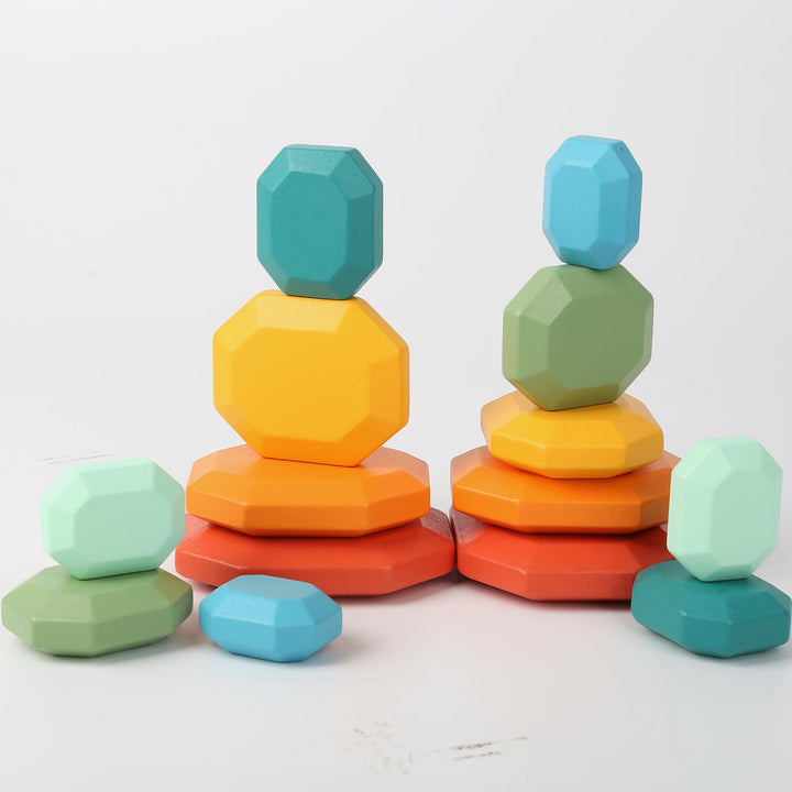 אבני איזון מעץ