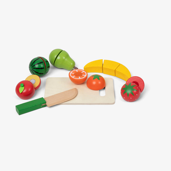 סט חיתוך פירות מעץ