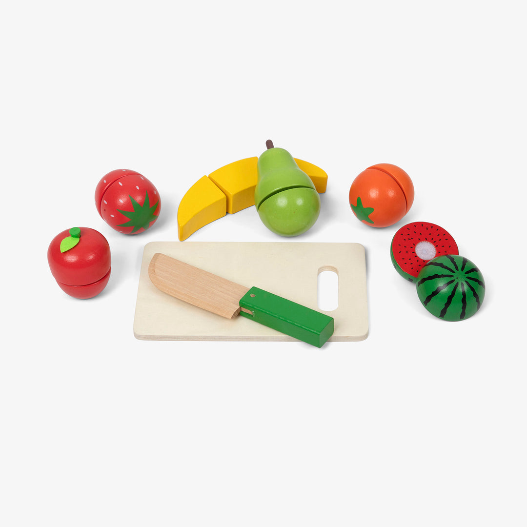 סט חיתוך פירות מעץ