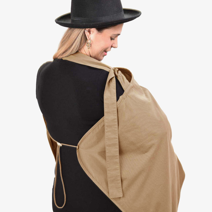 סינר הנקה XL חול