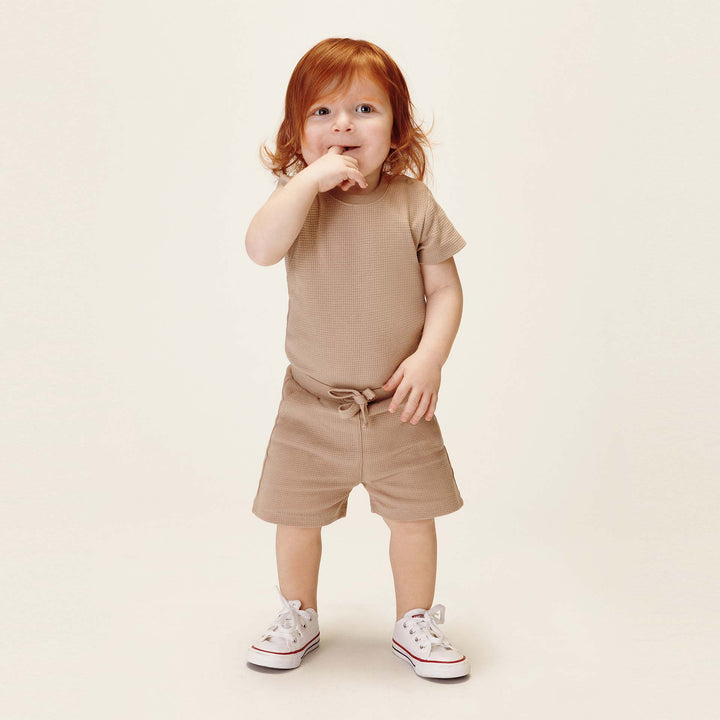 בגד גוף איריס וופל צבע מוקה