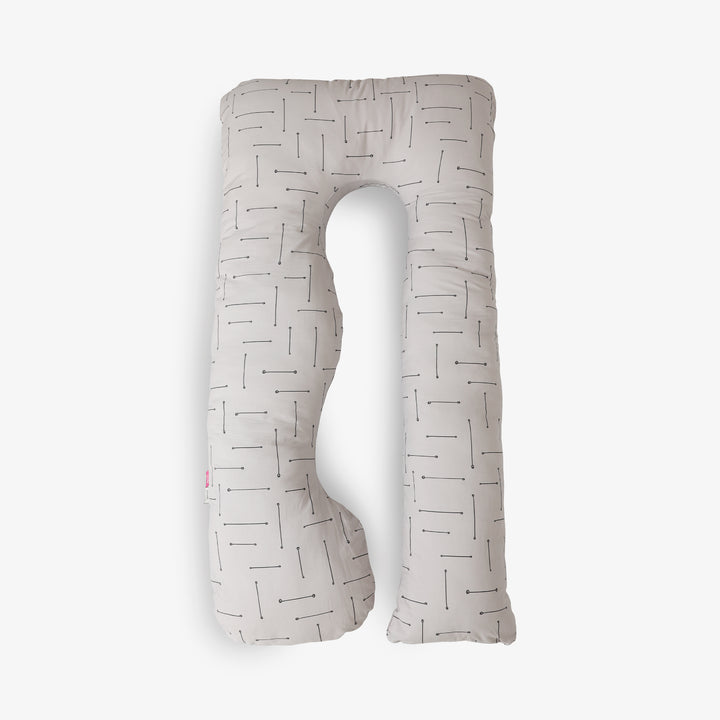 כרית הריון פרימיום פסים על בז'